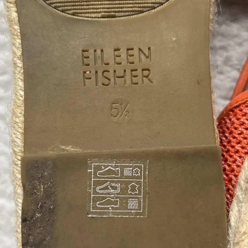 Eileen Fisher Sandals Womens 5.5 Magma Melange Stretch Mews Casual Espadrilles